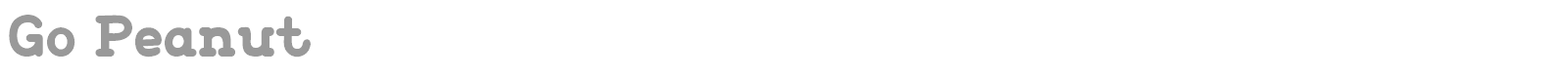 Go Peanut font preview